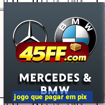 jogo que pagar em pix